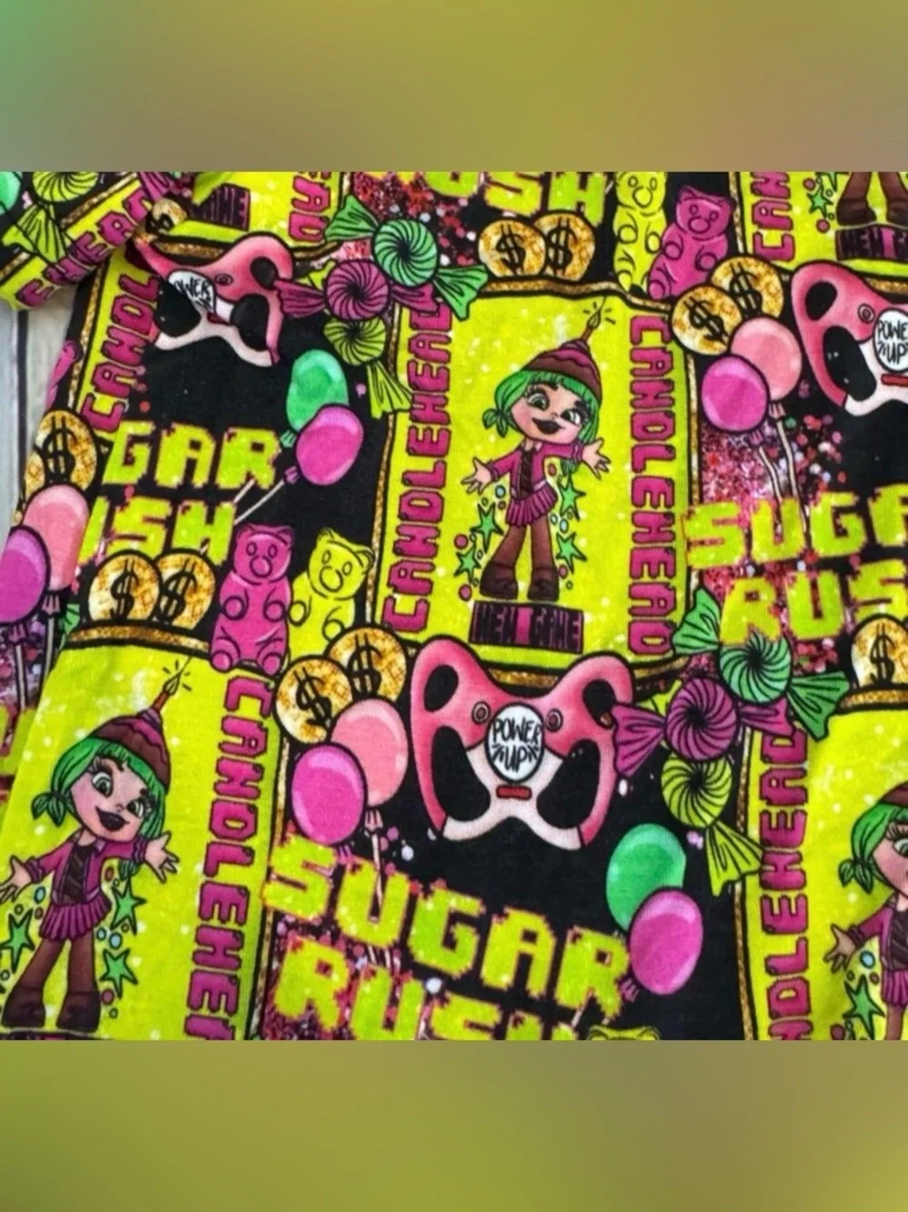 Bamboo Buddies Sugar Rush Wreck it Ralph Inspired Bamboo Daywear Set